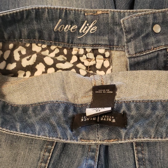 White House Black Market Rhinestone Flare Jeans - Picture 8 of 8